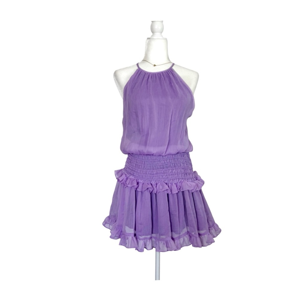DO+BE Dress Sleeveless Ruffle Mini Smocked
